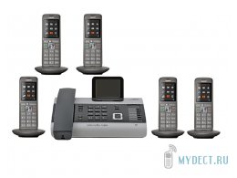 VOIP ТЕЛЕФОН GIGASET DX800A ALL IN ONE + 5 ТРУБОК CL660H