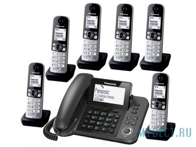 Радиотелефон с шестью трубками Panasonic KX-TGF3106