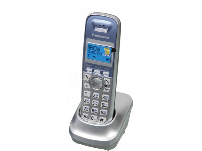 Дополнительная трубка DECT Panasonic KX-TGA250RUS серебристый