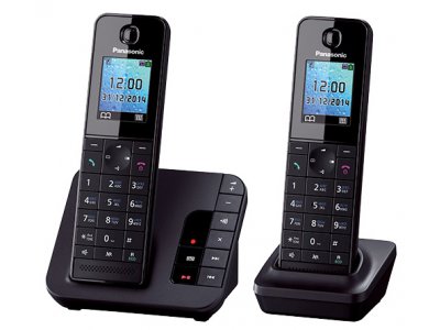 Радиотелефон Panasonic KX-TGH222RUB черный (2 радиотрубки в комплекте)